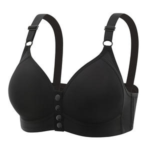 Nouveau soutien-gorge de maternité gothique <span class=keywords><strong>grande</strong></span> <span class=keywords><strong>taille</strong></span> à boucle frontale, anneaux en acier, push-up, fermeture latérale, bonnet fin, soutien-gorge à boutons pour - Product Image 5