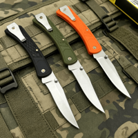 Couteau pliant OEM personnalisé avec manche en fibre de verre, lame à pointe clip, pour camping, survie, chasse, EDC, couteaux utilitaires