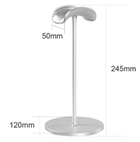 Support flexible en aluminium pour casque d'écoute Support pour casque d'écoute Support pour écouteurs de qualité supérieure