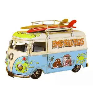 American surf bus modelo de coche de hierro forjado