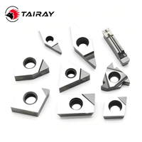 Plaquettes TAIRAY PCD CBN pour tournage extérieur/intérieur, outils de coupe CNC, fraises pour centre d'usinage, plaquettes diamantées pour tour CNC