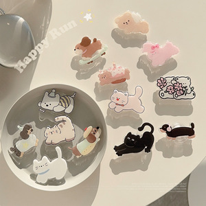 INS Han Feng Meow Wang แผ่นกาวอะคริลิคพับเก็บได้ลายสัตว์การ์ตูนขาตั้งสำหรับวางบนเตียง - Product Image 1