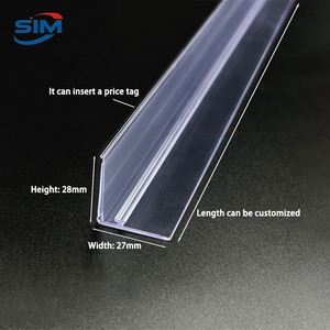 Có thể điều chỉnh Kệ nhựa Pusher tổ chức chia cho siêu thị hiển thị dễ dàng cài đặt đường ray cho kệ - Product Image 4