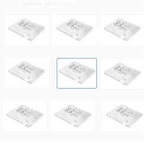 Filet de protection <span class=keywords><strong>pour</strong></span> <span class=keywords><strong>balcon</strong></span> et fenêtre Star Barriere, filet anti-chats et anti-pigeons, ensemble complet d'assemblage, polycarbonate transparent - Product Image 1