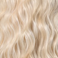 Perruque synthétique longue ondulée blonde avec frange, aspect naturel, résistante à la chaleur, pour femme, usage quotidien, fête, cosplay, peut être permanentée
