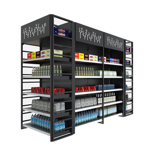 Gondola Kệ siêu thị màu đen Gondola Kệ thép giá Gondola kệ giá - Product Image 2