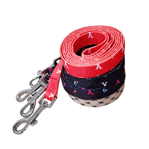 Conjunto de Collar y Correa para Perro, Marca de Diseño de Lujo, Collar y Correa Ajustables de Tela para Perro, Tallas S M L - Product Image 3