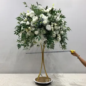 GNW人工ポマンダーの花素朴な緑のフラワーアレンジメント