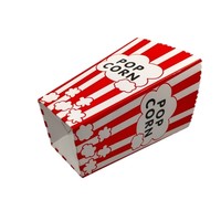 Boîte à popcorn en papier kraft personnalisée avec logo, vente en gros pour fête d'anniversaire