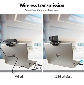 <span class=keywords><strong>Webcam</strong></span> không dây 2K dành cho hội nghị truyền hình, Camera PC cắm <span class=keywords><strong>USB</strong></span> 2.4G với micrô âm thanh nổi & chức năng điều chỉnh ánh sáng yếu - Product Image 4