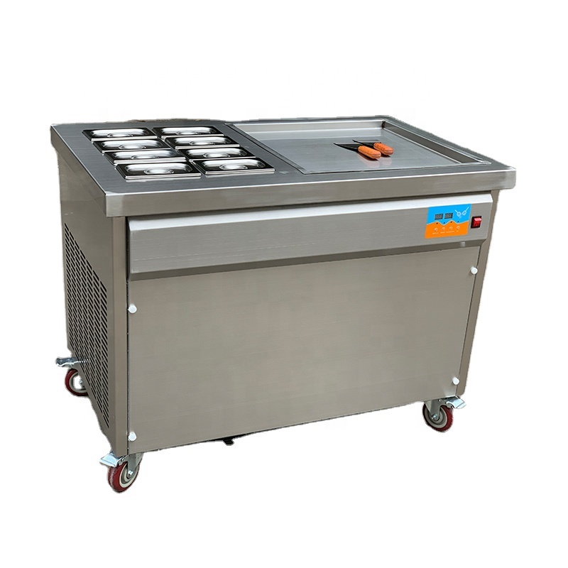 Machine à Crème Glacée Commerciale Kolice KL600S - Rouleau - 900W - 220V - Inox