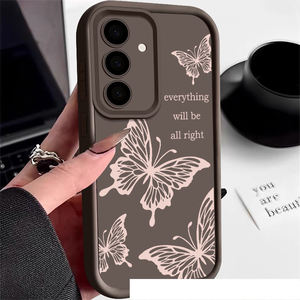 Funda Protectora para Teléfono Móvil con Diseño de Mariposa <span class=keywords><strong>Original</strong></span>, Estilo Lente de Escalera, a Prueba de Golpes, de TPU, para <span class=keywords><strong>Samsung</strong></span> A52 A53 A54 A55 A56 <span class=keywords><strong>A71</strong></span> F23 M23 - Product Image 1