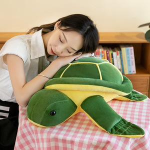 Juguetes de peluche de tortuga de 23cm, cojín suave de tortuga, almohada <span class=keywords><strong>Oogway</strong></span>, respaldo de tortuga de ojos grandes, muñecos de animales marinos rellenos, regalo para niños - Product Image 4