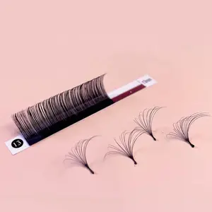 High Quality Easy Fanning 0.03 0.05 0.07 Eyelash Extensions Extremely Soft J B C D Curl Hand Made 3d Layered Look Faux Mink Tray