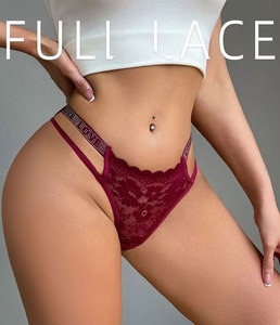 Culottes en dentelle pour femmes avec strass en gros, paillettes noires, sexy, tendance, tanga, sous-vêtements brillants, <span class=keywords><strong>jeune</strong></span> fille élégante, bikini - Product Image 2