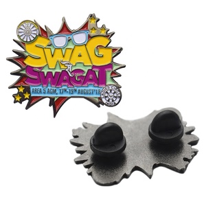 Wholesale China No Minimum Manufacture Custom Fancy Shape SWAG Badge and Lapel Enamel <b>Pins</b> - Product Image 3