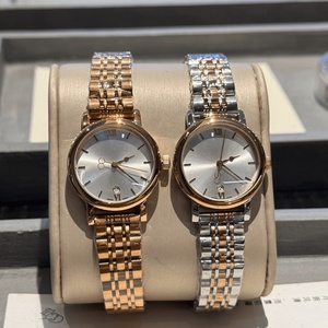 Montres analogiques à quartz rondes avec fonction date et bracelet en métal poli, montres-bracelets décontractées minimalistes, Longinesing - Product Image 4