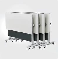Bureau d'étude ergonomique mobile, réglable en hauteur, pliable, avec roulettes, pour bureau à domicile et espace de travail collaboratif