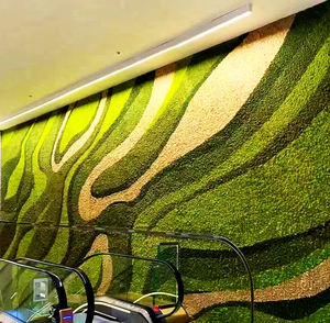 Décoration murale personnalisée en mousse stabilisée 3D Art écologique en mousse naturelle pour le bureau, la maison, les hôtels et les panneaux muraux en mousse préservée - Product Image 2