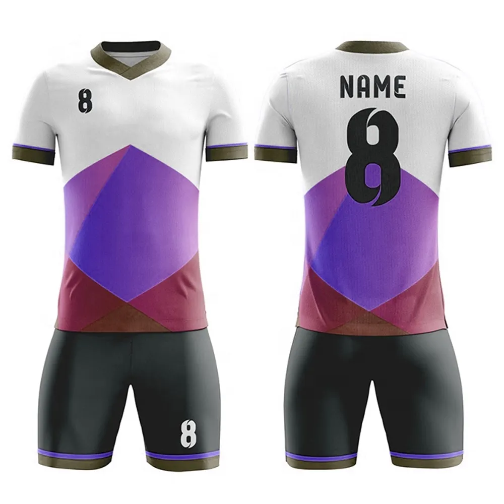 Yeni sezon forması futbol futbol sıcak satış ucuz futbol üniformaları OEM tasarım özel etiket futbol üniforma