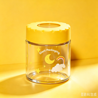 Impression d'étiquettes personnalisées pour pots en verre hermétiques et anti-odeur de 3,5g, 7g, 1oz, 2oz, 4oz, résistants aux enfants, avec couvercle, pour fleurs séchées