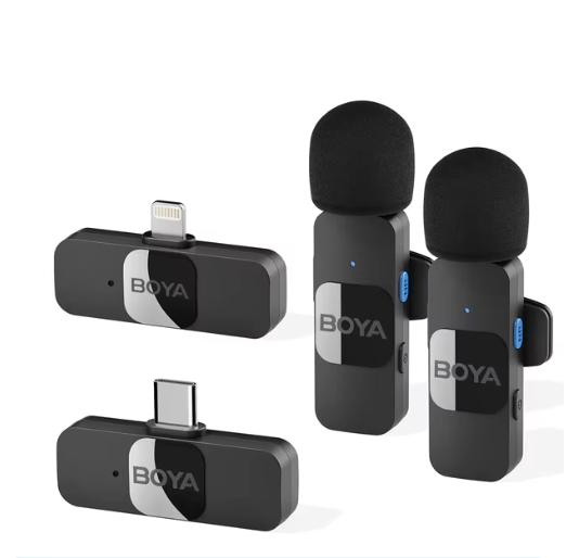 Boya V1 V2 Condenser Microphone for IOS Devices with Noise Reduction and High Quality & clear Sound