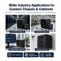 Service de fabrication de tôlerie, châssis de mini PC industriel personnalisé avec trous de dissipation thermique pour boîtier métallique électronique