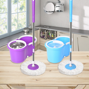 Vendita calda 360 rotante in microfibra Mop magico facile pulizia con palo in acciaio fabbrica secchio di plastica diretta - Product Image 2