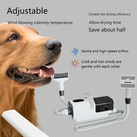 Kit Profesional 9 en 1 de Bajo Ruido para Succión de Aire Frío y Caliente, Afeitado y Recorte, Multifunción para Salón y Peluquería Canina