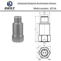 Accéléromètre piézoélectrique isolé industriel capteur transducteur émetteur Vibration choc mesure EMI environnement