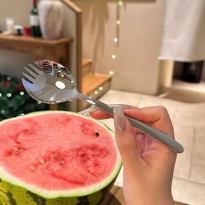 Fourchette-cuillère créative Premium SS, 2-en-1, polyvalente pour salades, pâtes, desserts, fruits et gâteaux, pour la maison et les restaurants - Product Image 3