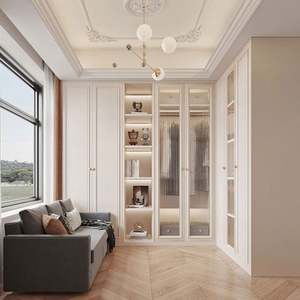 Armario Francés Color Crema para Dormitorio con Tocador, Escritorio y Estantería - Product Image 3