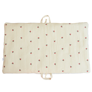 Colchoneta Plegable Portátil para Bebé <span class=keywords><strong>DOU</strong></span> YI, Diseño Coreano con Bordado de Oso, Algodón Puro Transpirable, Relleno de Fibra de Poliéster - Product Image 5