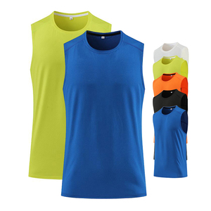Custom Running Training Shirt Breathable Quick Dry Outdoor Sleeveless Tank <b>Top</b> Fitness <b>Reflective</b> Men's Vest - Product Image 4