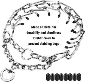 Fast Delivery Prong Dog Training Collar Ultra-Plus Chrome Plated Steel Pet Pinch Anti <b>Pull</b> Collar for Dogs Pinch Prong Collar - Product Image 5