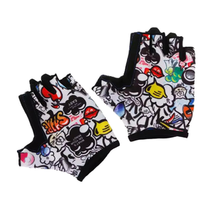 Guantes de Ciclismo Moreok para Niños, Medios Dedos, Transpirables, Antideslizantes, con Almohadillas de Espuma, Guantes de Verano para Niños y Niñas - Product Image 1