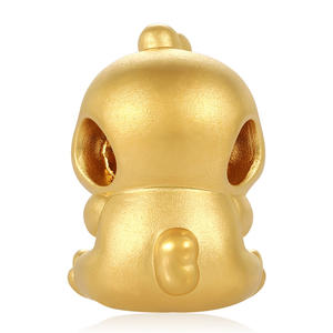 Bracelet en forme de coq en or dur artisanal en or pur 24k perlé accessoires de bijoux en or haut de gamme - Product Image 2