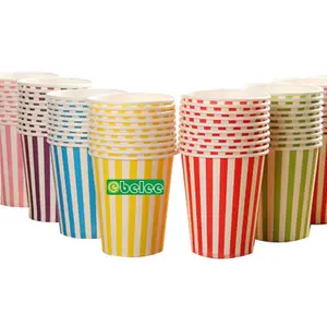 Tasse en papier cola, objet décoratif avec couvercle, 12oz