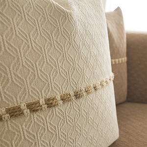 <b>Sofa</b> Cushions Jacquard Chenille Pad Type 145-185Cm Machine Wash Solid Color <b>For</b> Living Room <b>Sofa</b> <b>Cover</b> - Product Image 4