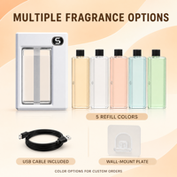 Diffuseur d'arômes et humidificateur 300 ml à ultrasons, brume froide, machine à huiles essentielles, lumière RGB, minuterie, pour la maison et la chambre, vente en gros, OEM