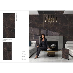 Royal Onyx Gold 900x1800 mm Exquisite Glazed Ceramic Porcelain Slabs Tiles For Luxury Living Room Decor - Product Image 2