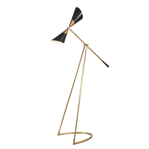 Lámpara de pie industrial moderna de cobre para decoración de interiores, de un solo cabezal, para sala de estar y dormitorio, con protección ocular - Product Image 2