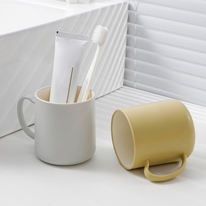 <b>Plastic</b> Cup Convenient Bath Toilet Supplies for Mouthwash Toothbrush Holder Reusable Gargle Cups Bulk Unbreakable Coffee <b>Tea</b> Cup - Product Image 5