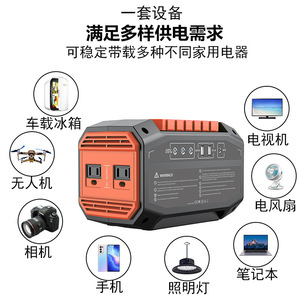 สถานีไฟฟ้าพกพา OEMODM 145Wh 110V สำหรับตั้งแคมป์กลางแจ้ง พร้อมฟังก์ชั่นชาร์จพลังงานแสงอาทิตย์และอินเวอร์เตอร์ - Product Image 4