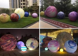 2m/3m/4m/5m Neuf Planètes Led Éclairage gonflable Mars globe ballon gonflable planète ballon pour publicité événement décoration - Product Image 4