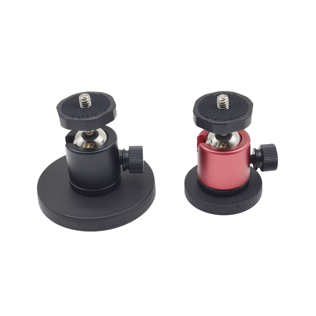 1/4"-20 Male Thread Screw 360° Rotation Ball Head Strong Magnetic Camera Mount Base Stand for Camera Cell Phones