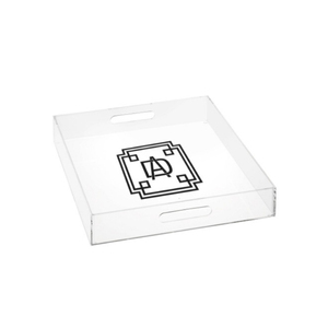 Bandeja <span class=keywords><strong>de</strong></span> servicio <span class=keywords><strong>de</strong></span> plástico decorativa <span class=keywords><strong>de</strong></span> acrílico transparente personalizada para alimentos - Product Image 2