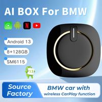Caja Inalámbrica CarPlay para BMW Android 13 con Conexión Tipo-C Modelo GT7S-BMW (Compatible con OLIVER) 8+128G RAM/ROM 2002-2017