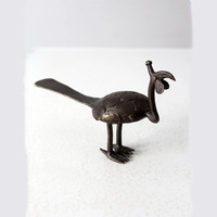 Sculpture de cerf vintage en bronze, finition antique, statue de cerf en métal moulé pour la décoration de jardin et de cour.