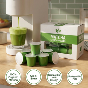 Capsules de Matcha Haute Pureté 2g-8g pour Divers Cafetières, Profilés de Saveurs Assortis, Marque Privée, Emballage Personnalisé, En Vente - Product Image 1